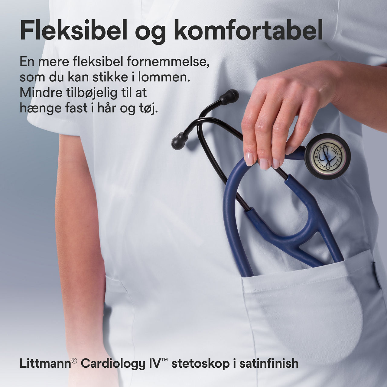 Littmann Cardio stetoskop – Navy (lommevisning)
