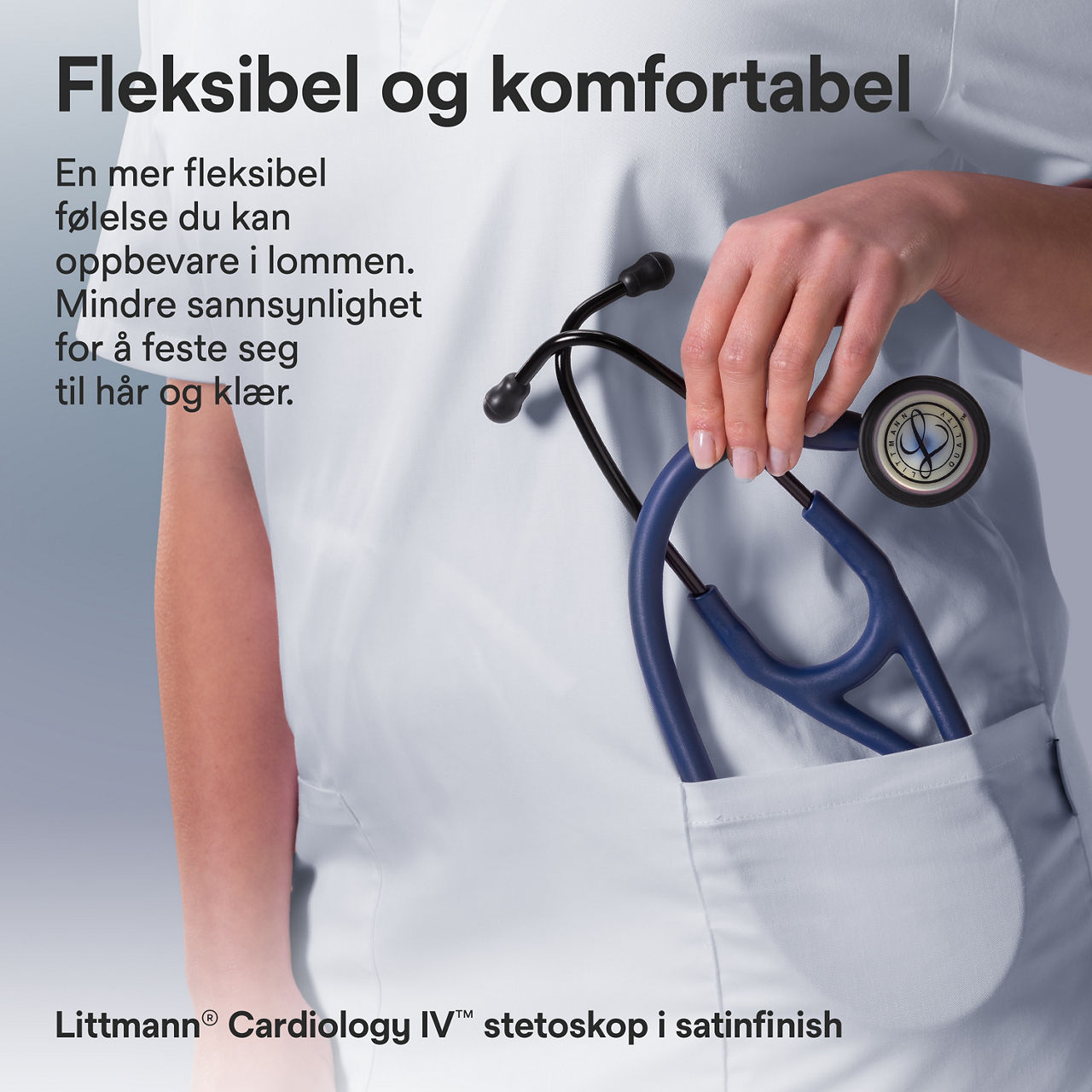Littmann Satin Finish Kardiologi Stetoskop i Ficka Marinblå 3000x3000