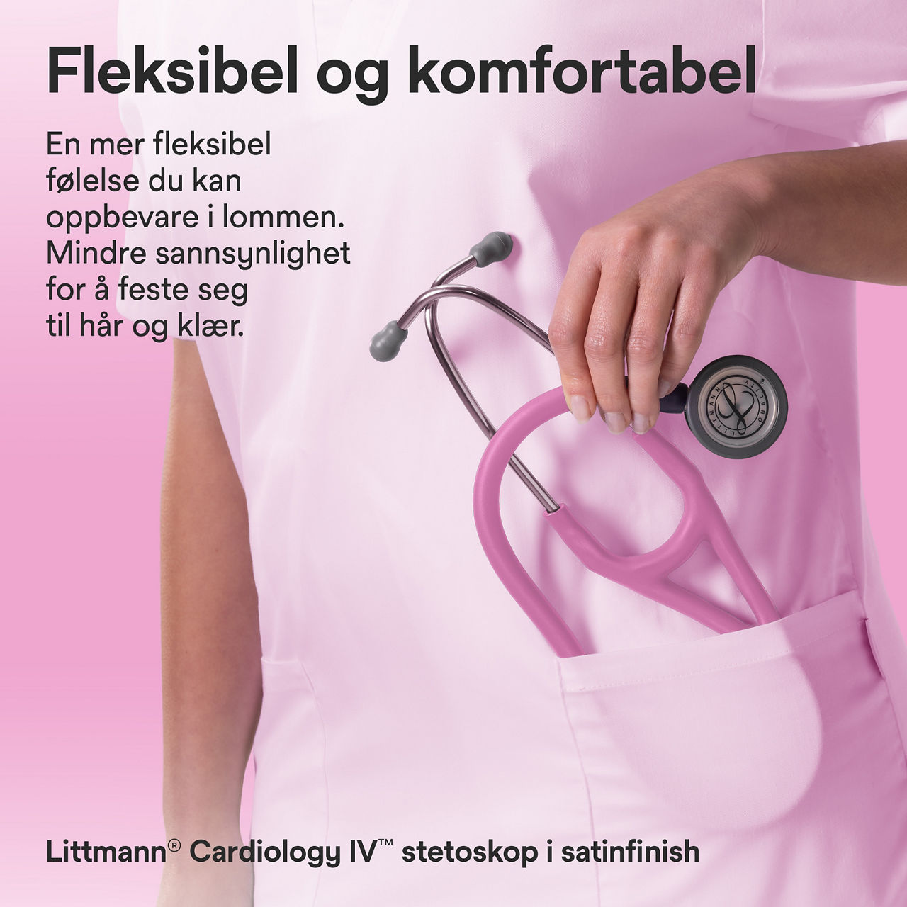 Littmann Satin Finish Kardiologi Stetoskop i Ficka Ros 3000x3000