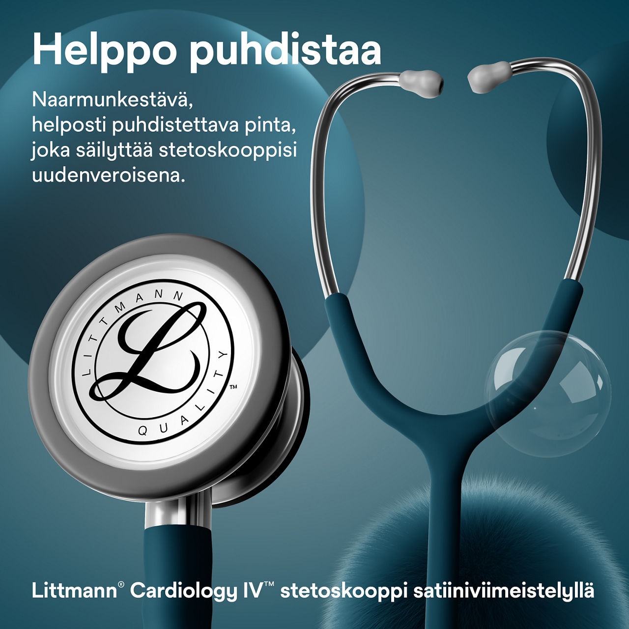 Littmann Classic stetoskooppi caribbean rintakappale satin finish