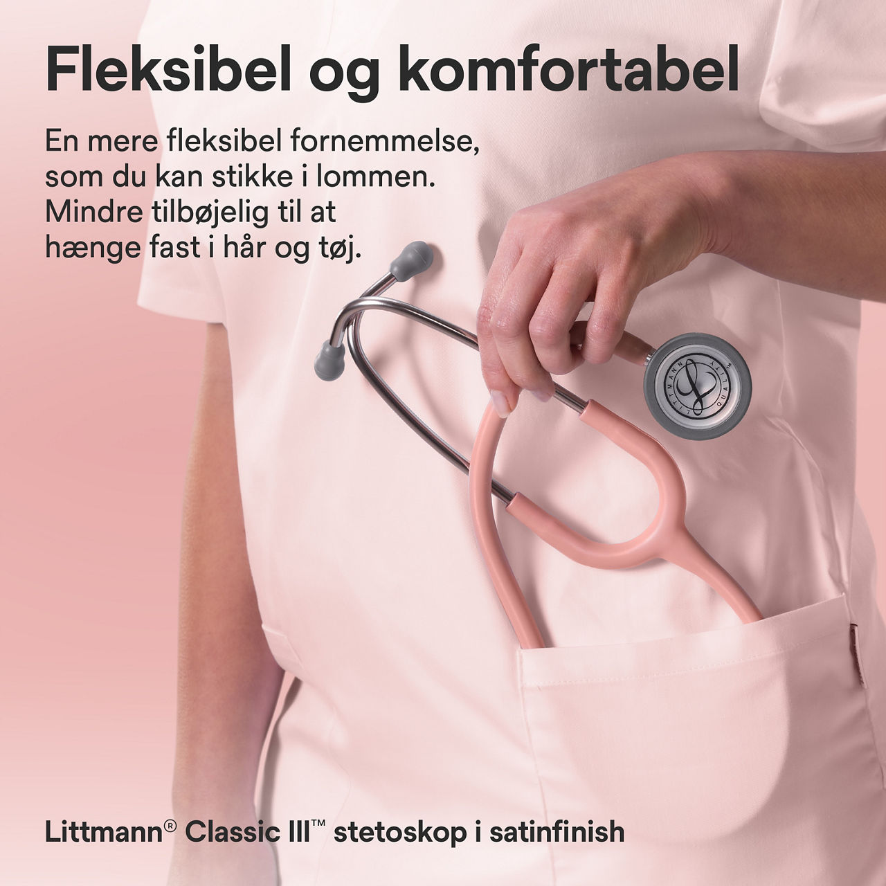 Littmann Classic stetoskop – Champagne (lommevisning)