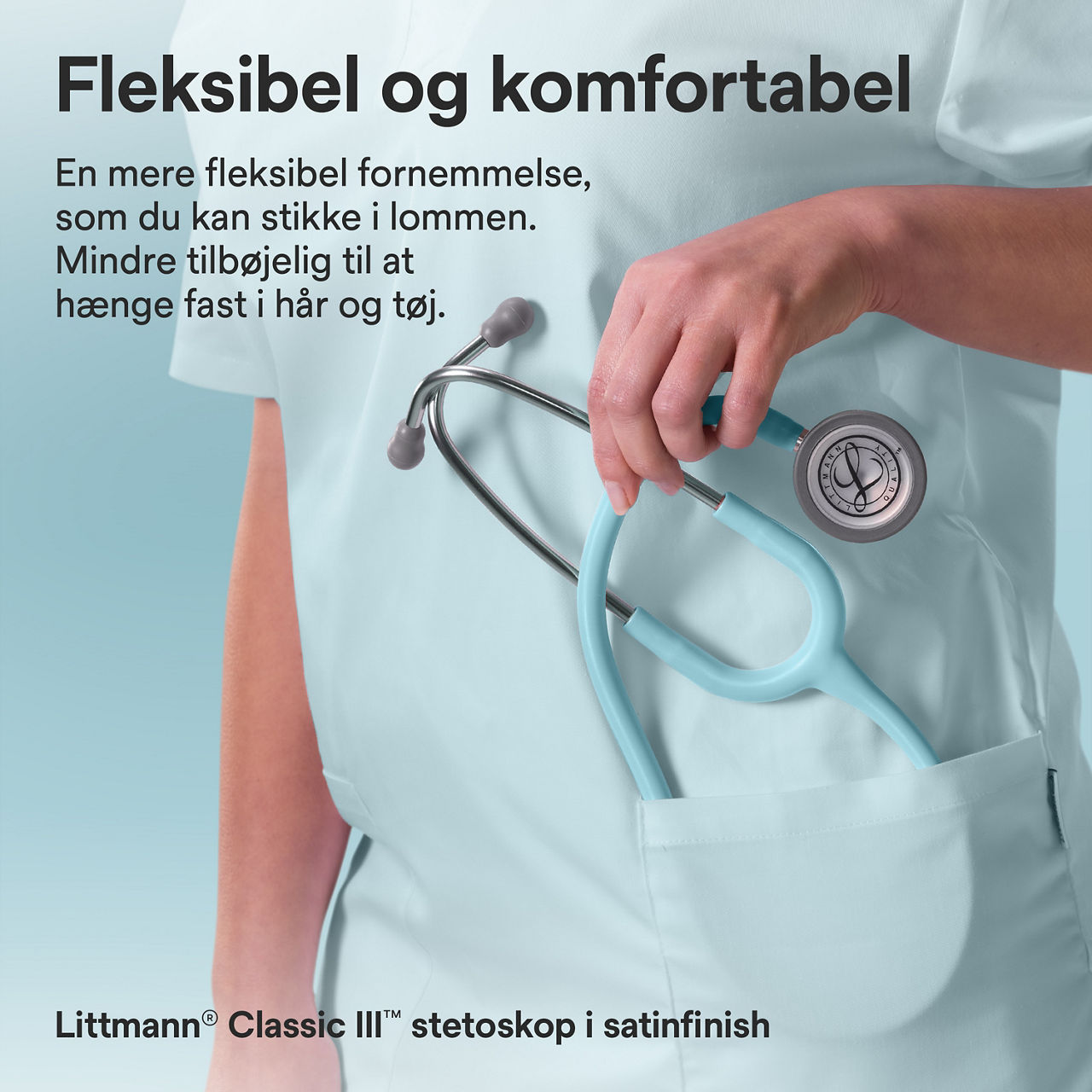 Littmann Classic stetoskop – Marine (lommevisning)