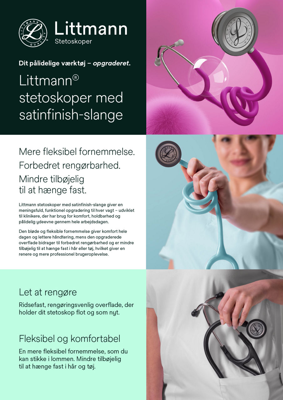 Littmann® stetoskoper med satinfinish-slange