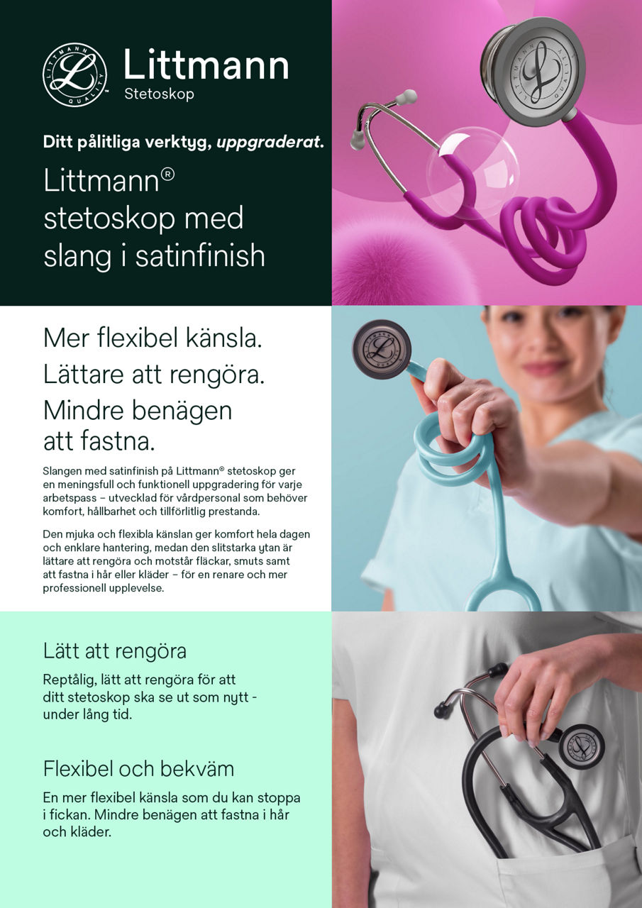 Littmann® stetoskop med slang med satinfinish