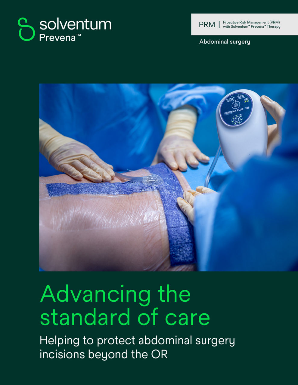 Prevena Therapy abdominal surgery brochure cover preview