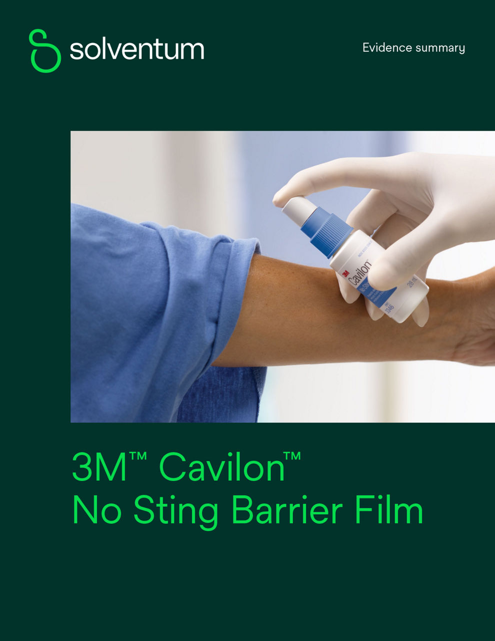 Resumen de la evidencia clínica de la película barrera sin escozor Cavilon