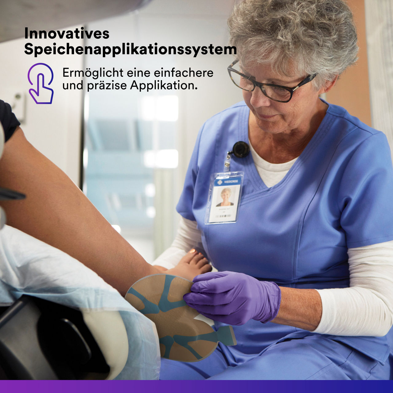 (3) Tegaderm Silicone Foam - Ferse: Innovatives Speichenverteilungssystem