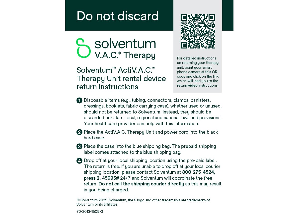 3M ActiV.A.C. Therapy Unit