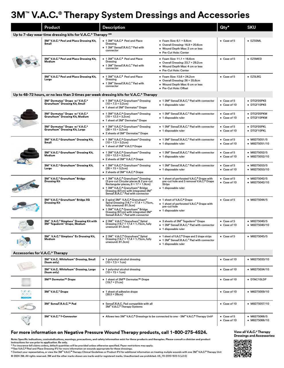 3M V.A.C. Therapy System Dressings and Accessories Flyer