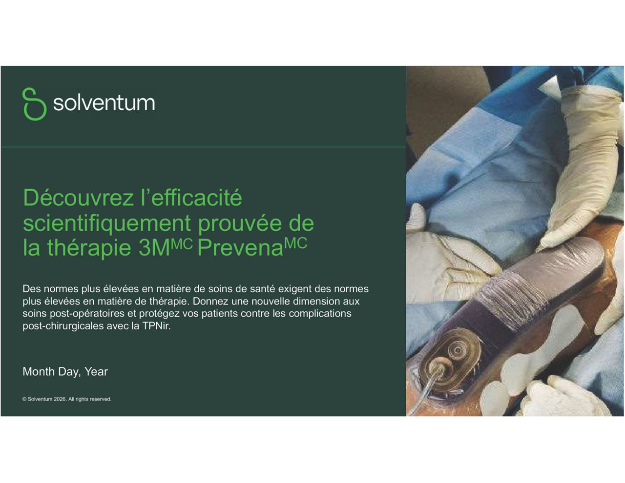 Prévisualisation de la couverture de la brochure de la thérapie Prevena pour la chirurgie orthopédique