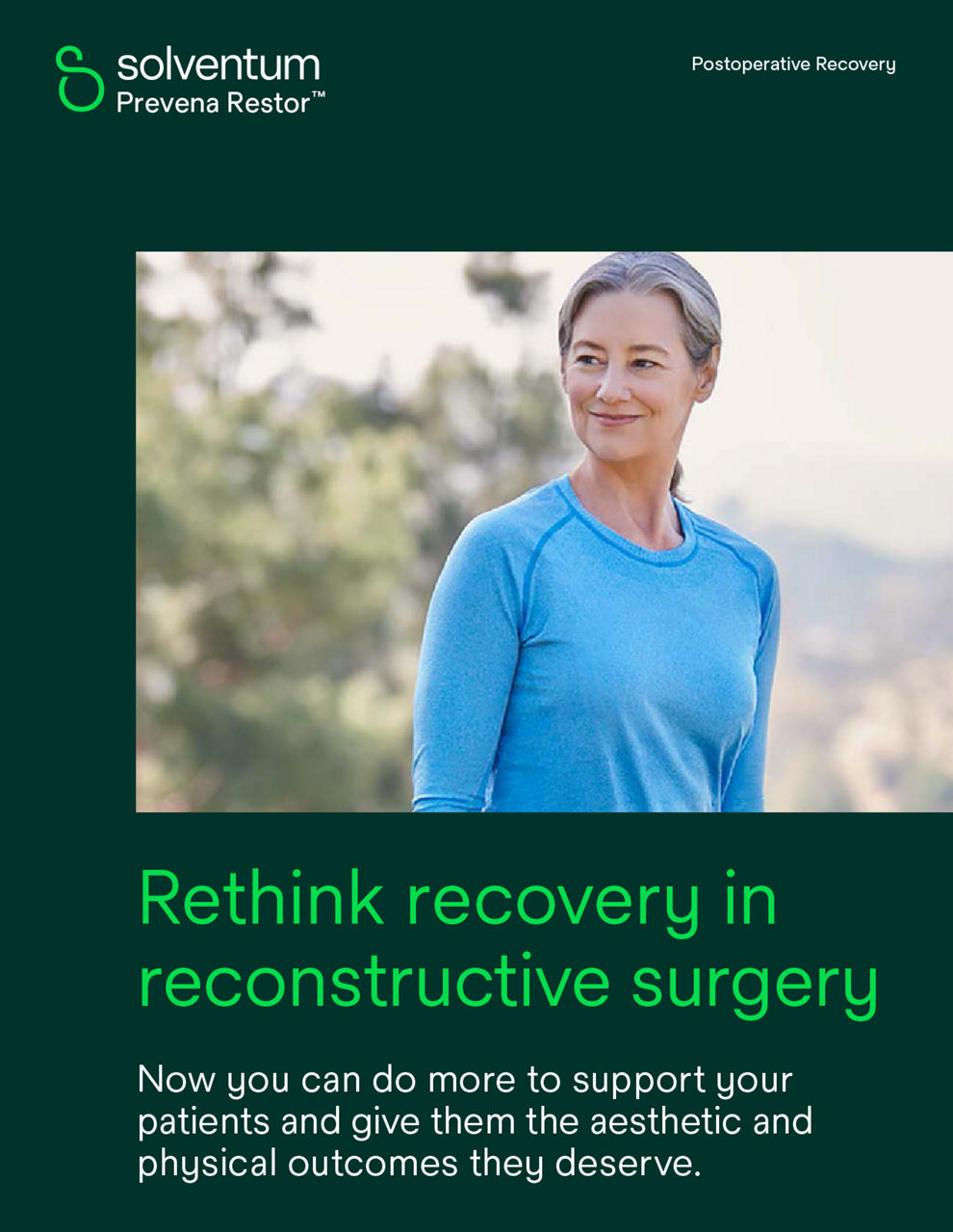 Solventum™ Prevena Restor™ Therapy postoperative recovery — rethink recovery in reconstructive surgery