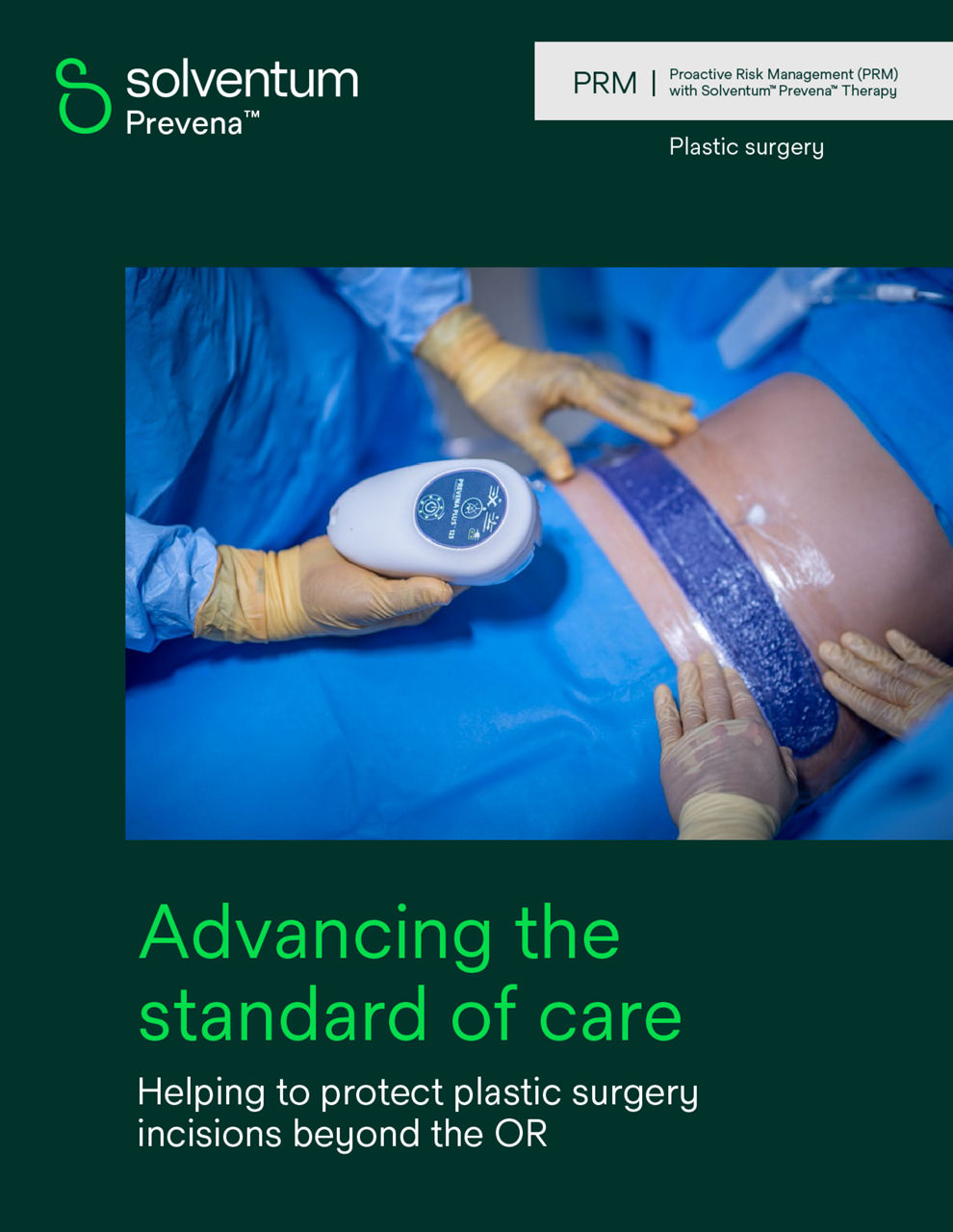 Prevena behandling plastisk kirurgi brosjyre forside forhåndsvisning