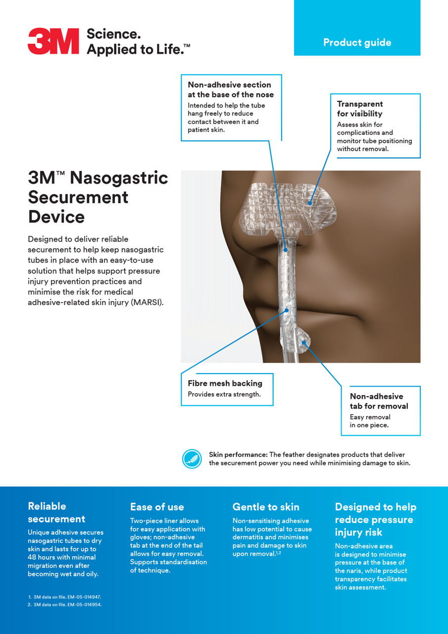 The front cover of the Medical securement selection guide