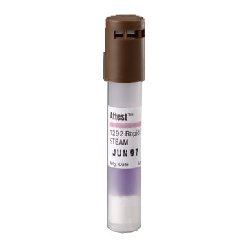 3M™ Attest™ Rapid Steam Biological Indicator Test Pack with Type 5 CI,41382, Brown Cap, 3 hr, 16/CAR, 4 CAR/CS, 64/CS