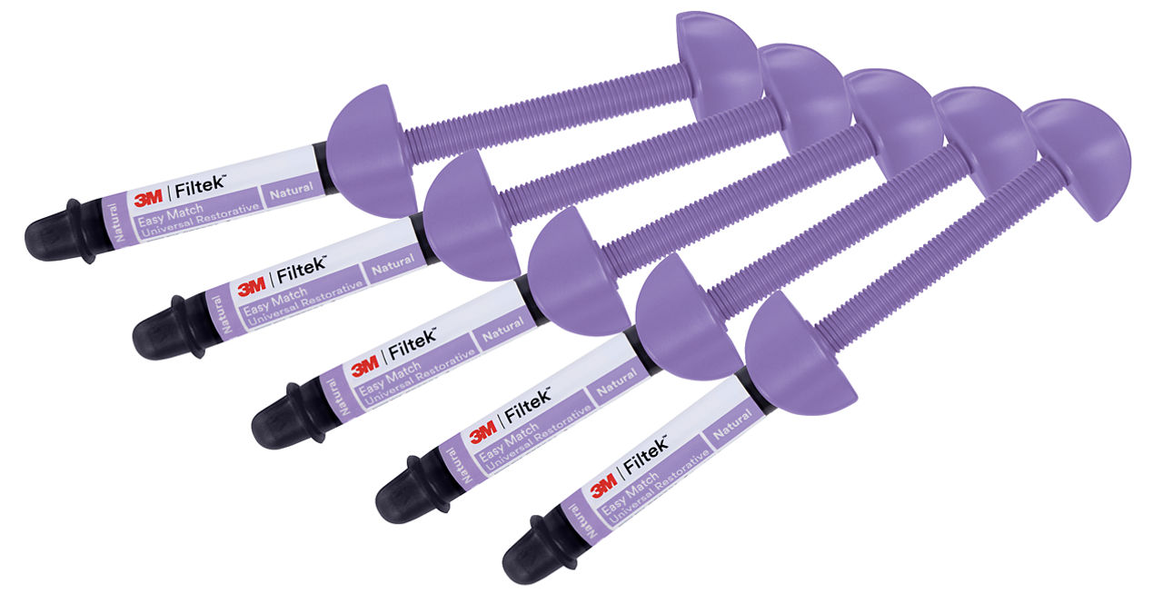 3M™ Filtek™ Easy Match Matériau de Restauration Universel, 6220,Natural, 4 g, Seringue, 5/BAG, 10 BAG/CS