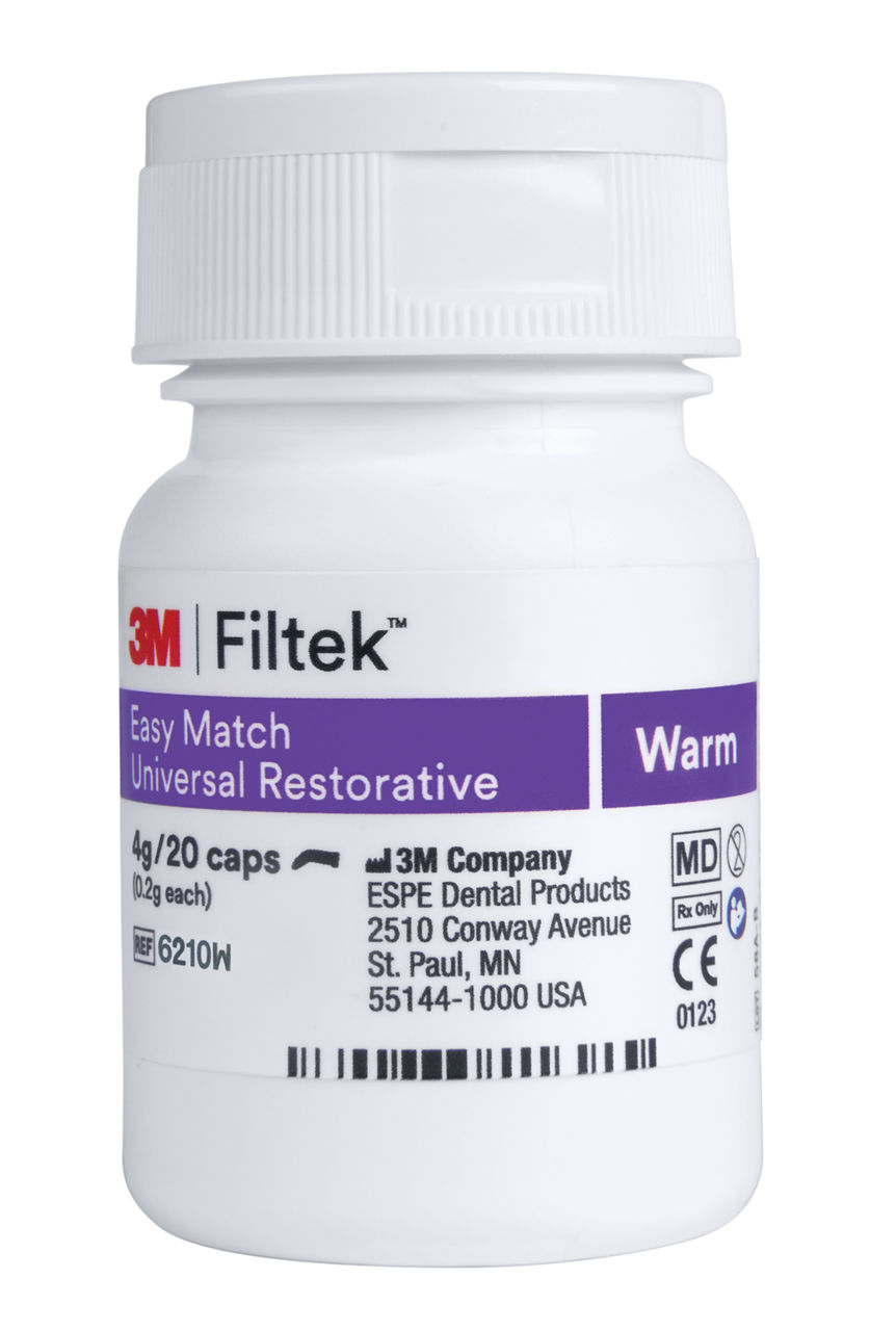 3M™ Filtek™ Easy Match Matériau de Restauration Universel, 6210W, Warm,0.2 g, Capsule, 20/BT