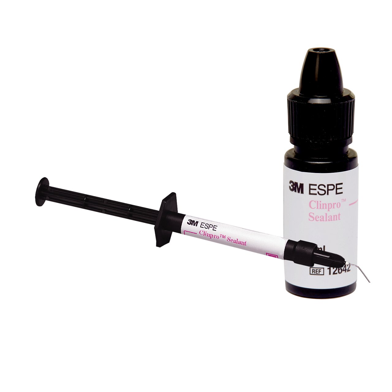 Image de la famille pour les PDPs Clinpro Sealant avec une photo de la famille de produits comprenant une seringue et une bouteille