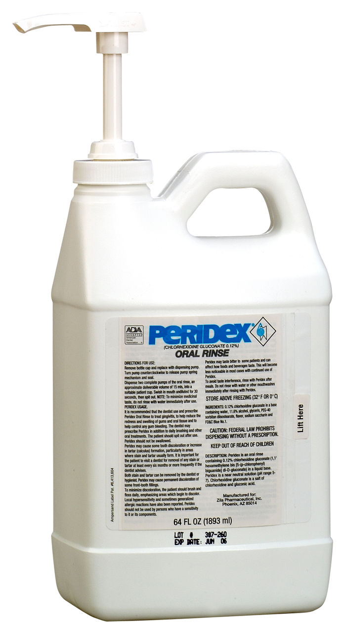 Peridex Chlorhexidine Gliconate 0.12% Oral Rinse - 64 oz bottle