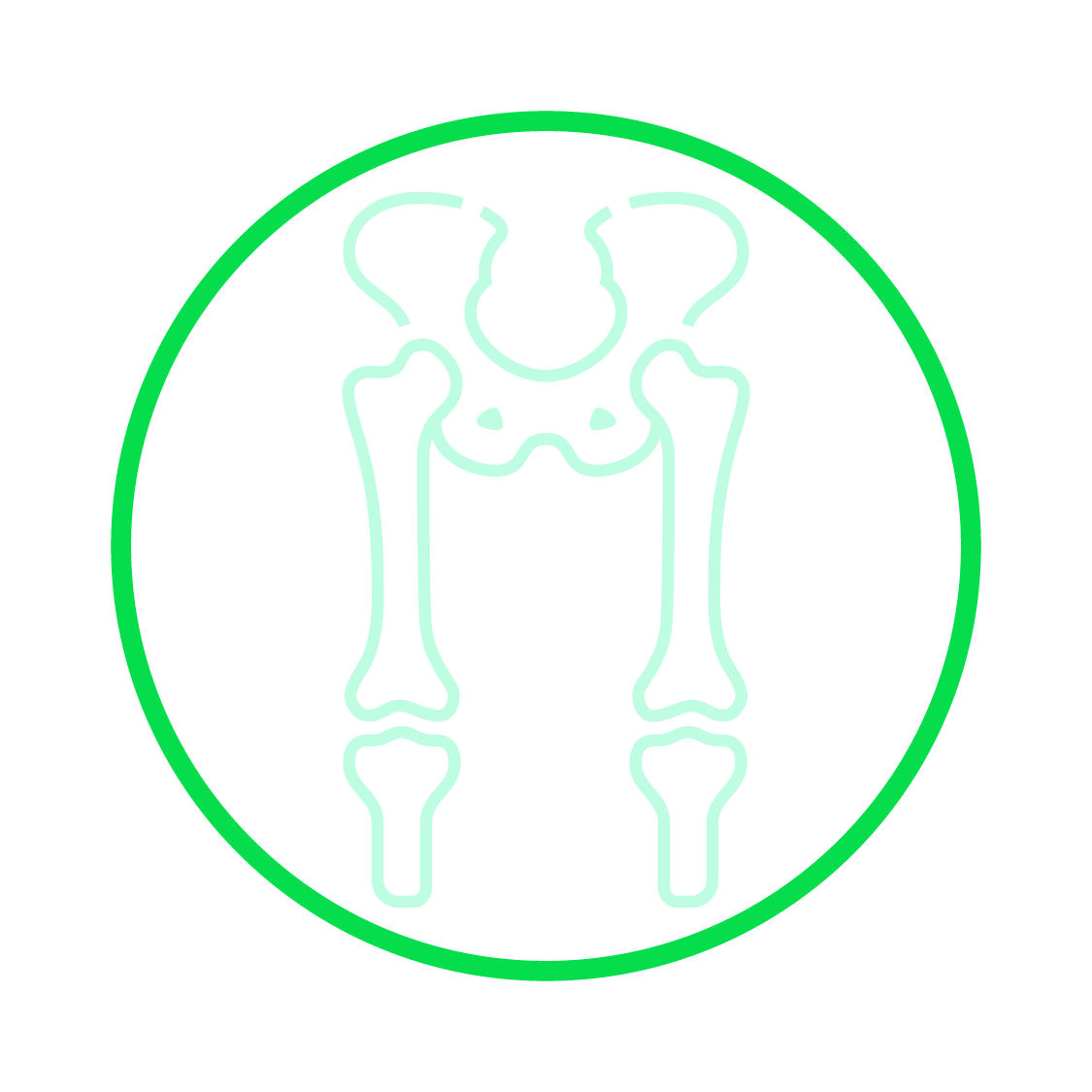 Icon illustrating prevena orthopedics - light green