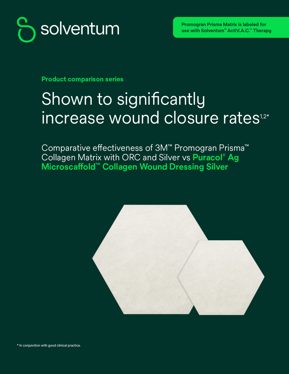 Promogran Prisma Collagen Matrix vs. Puracol Ag Microscaffold Collagen Wound Dressing