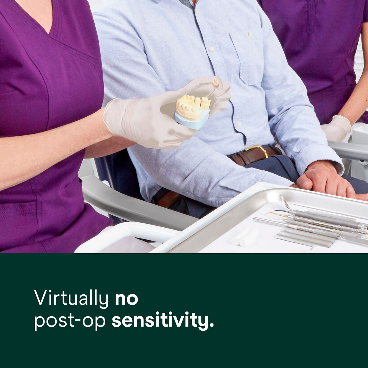 (4 - Automix) RelyX Luting Plus RMGI Cement: Virtually no post-op sensitivity