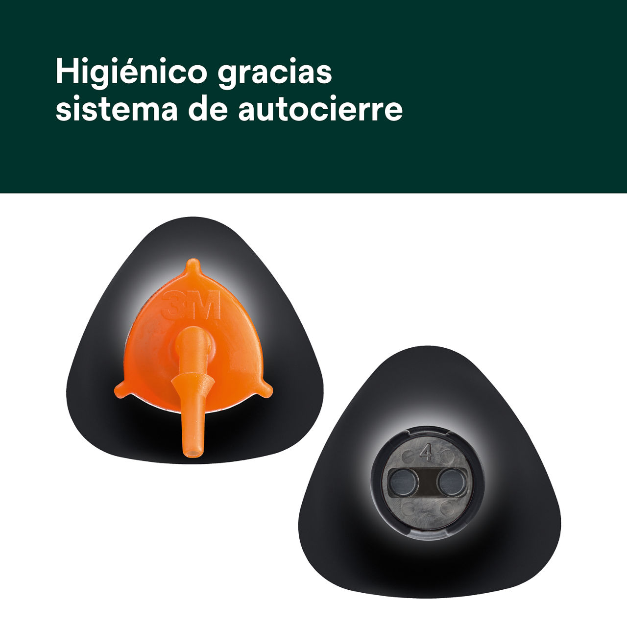 (3) Cimento de resina RelyX™ Universal cemento: Sistema higiénico de autosellado.