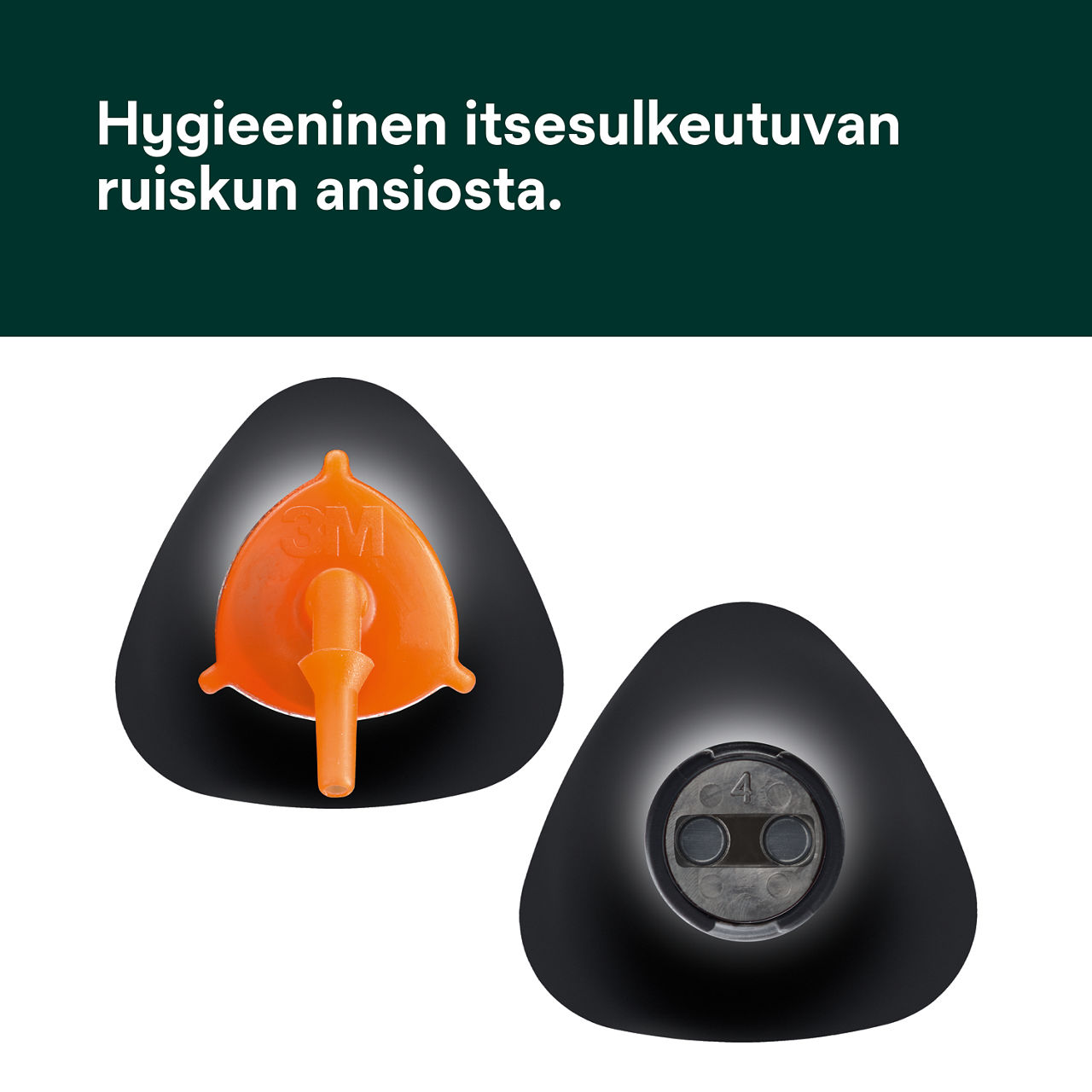 (3) RelyX™ Universal -muovisementti: Hygieeninen itsesulkeutuvan ruiskun ansiosta.