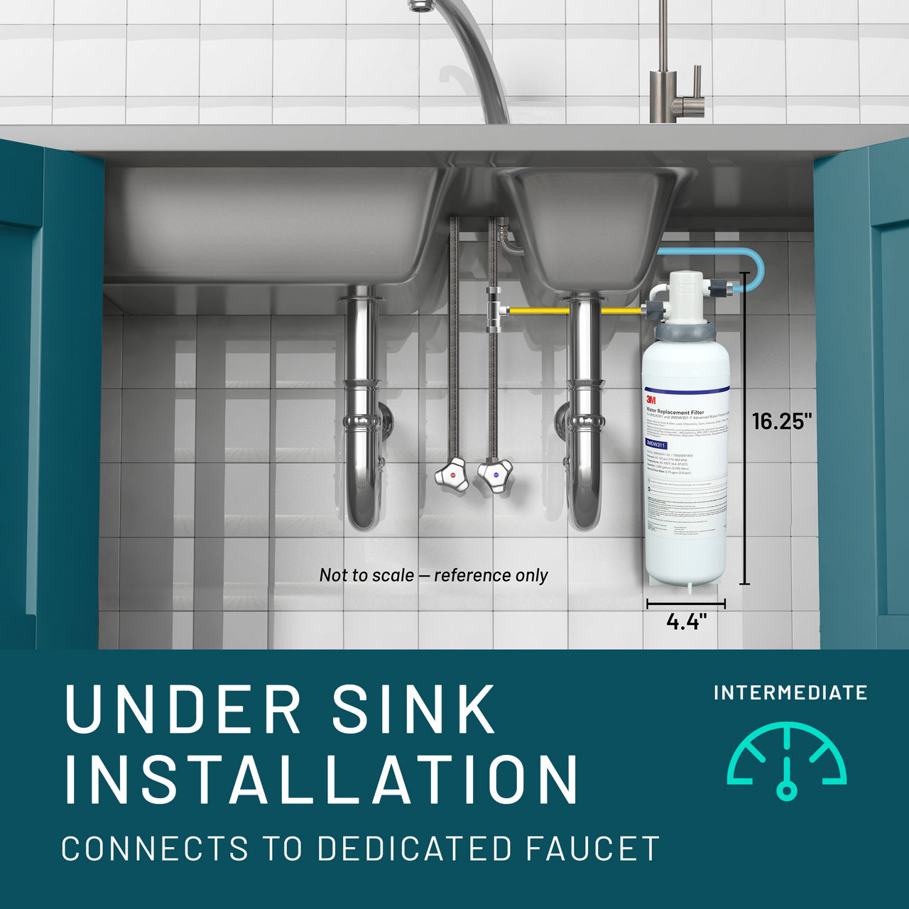 Aqua-Pure™ Brand Residential B+ Image 3MDW301 Dedicated Faucet - Install Guide