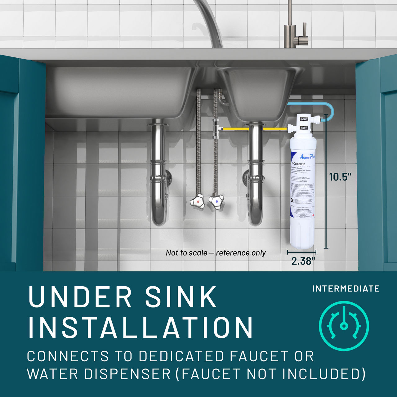 Aqua-Pure™ Brand Residential B+ Image AP Easy LC Cooler Dedicated Faucet - Install Guide