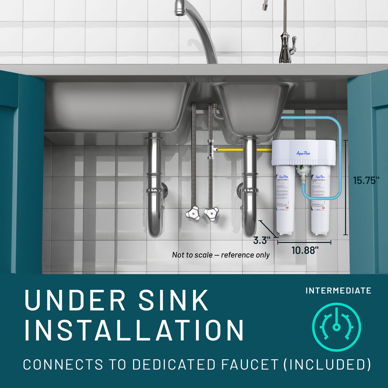 Aqua-Pure™ Brand Residential B+ Image DWS1000 Dedicated Faucet - Install Guide