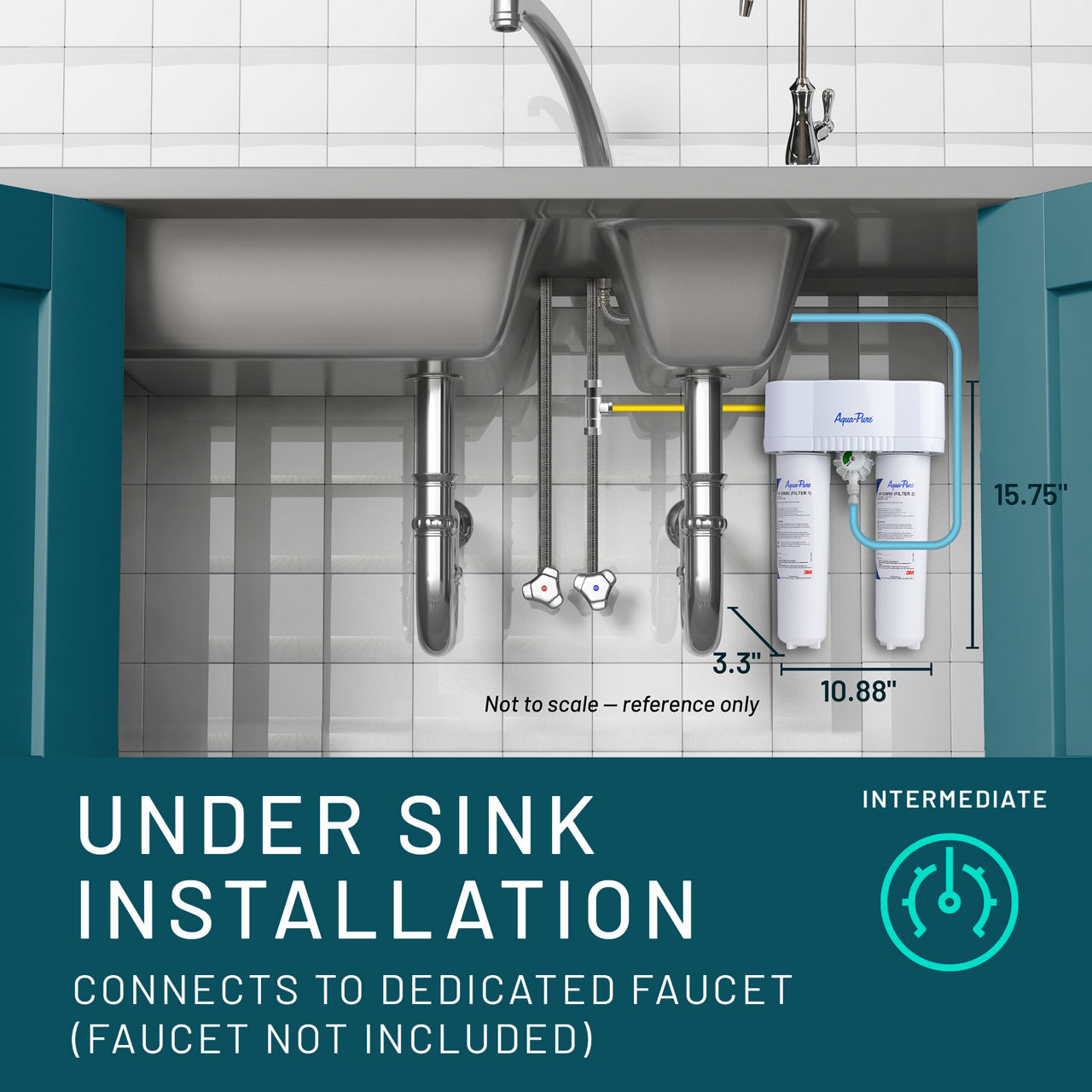 Aqua-Pure™ Brand Residential B+ Image DWS1000LF Dedicated Faucet - Install Guide