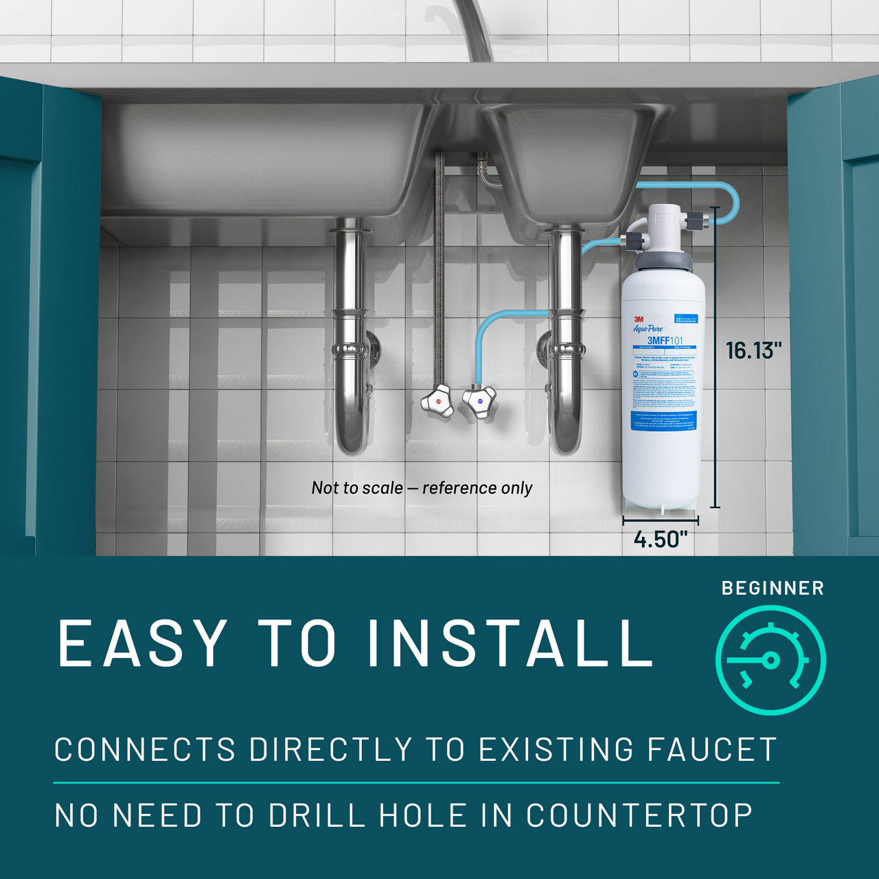 Aqua-Pure™ Brand Residential B+ Image 3MFF100 Undersink - Install Guide