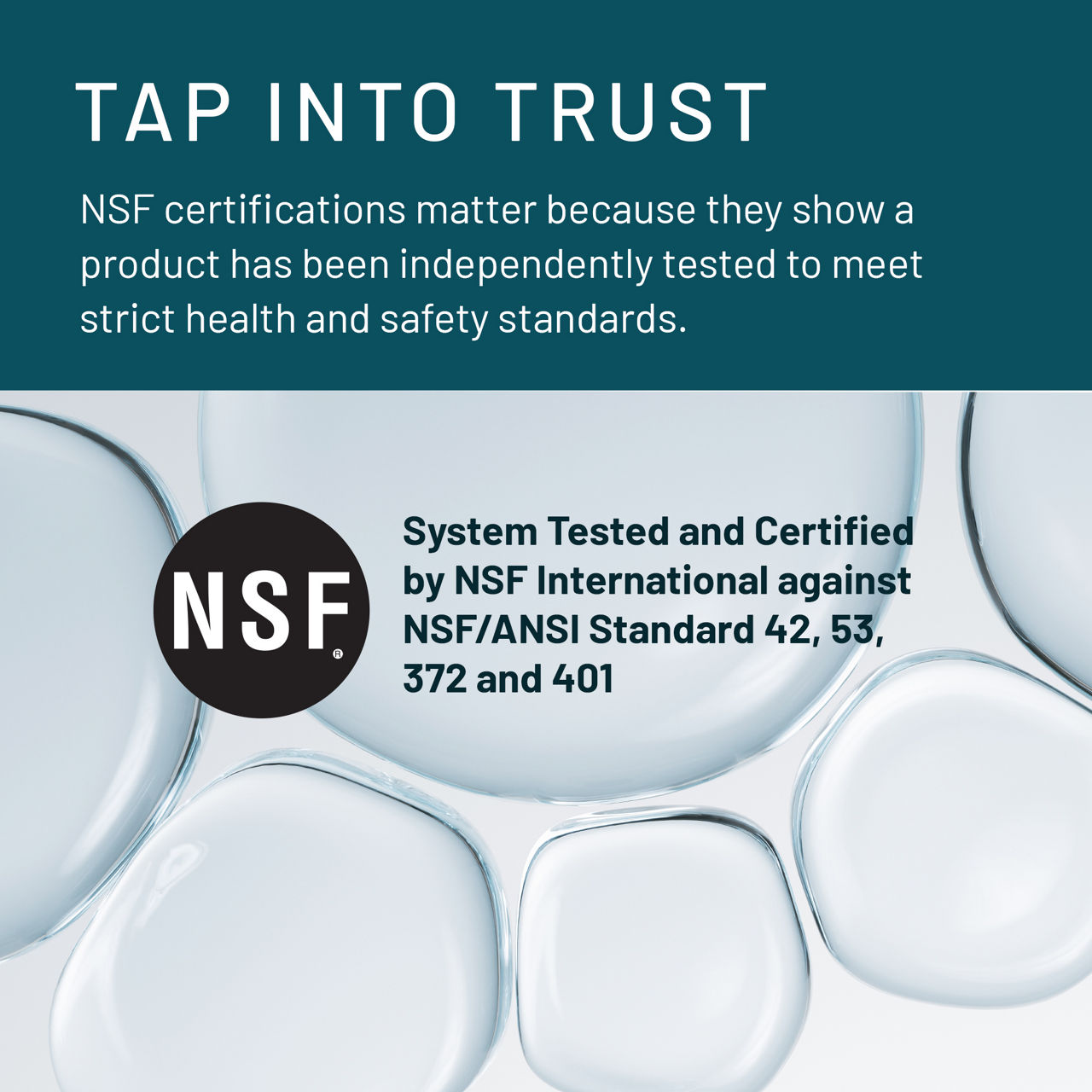 Aqua-Pure™ Brand Residential B+ Image FM1500-DWS CTG Dedicated Faucet - NSF Certification