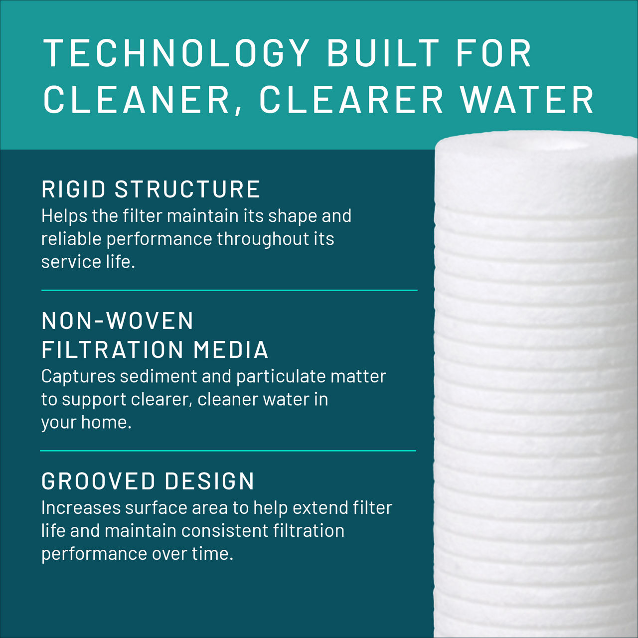 Aqua-Pure™ Brand Residential B+ Image AP124 Whole House - Filter Layers