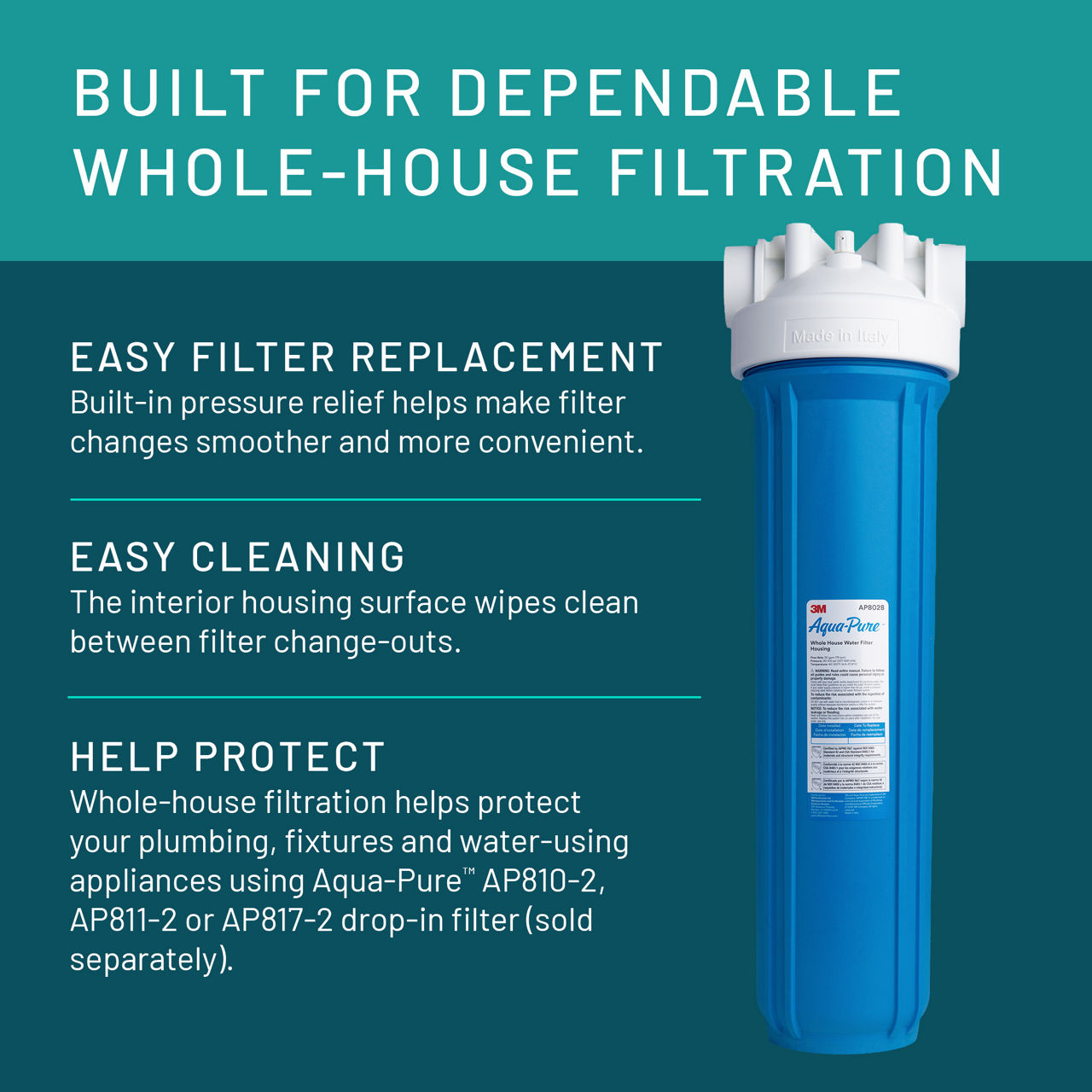 Aqua-Pure™ Brand Residential B+ Image AP802B Whole House - Dependable Filtration
