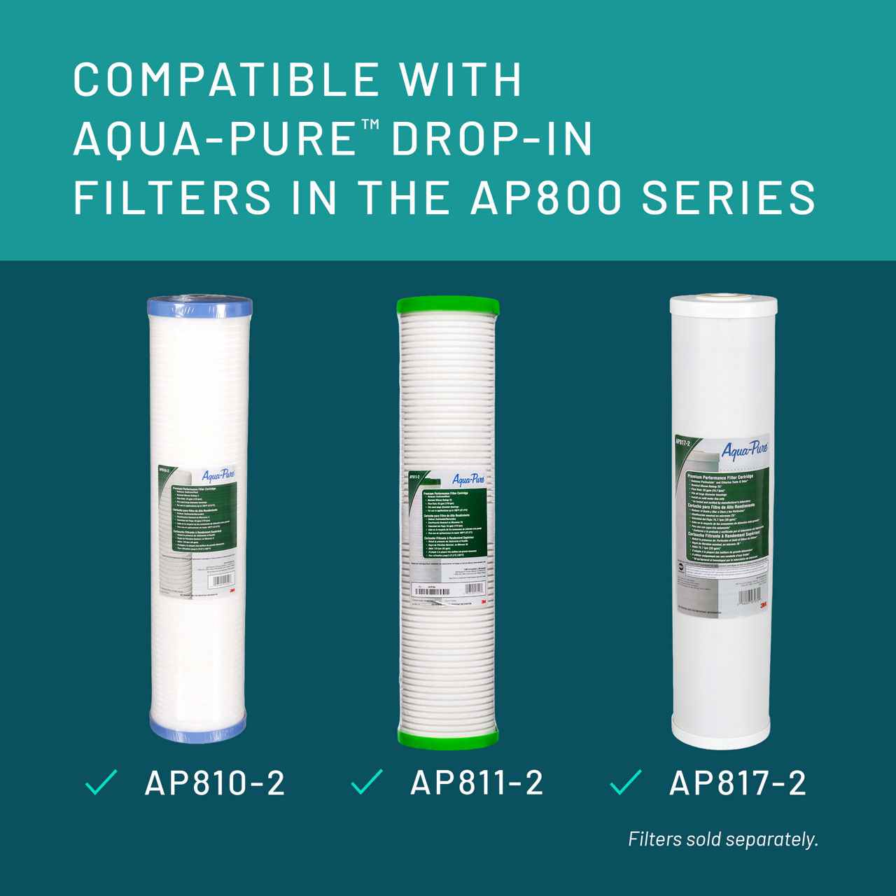Aqua-Pure™ Brand Residential B+ Image AP802B Whole House - Compatible Filters