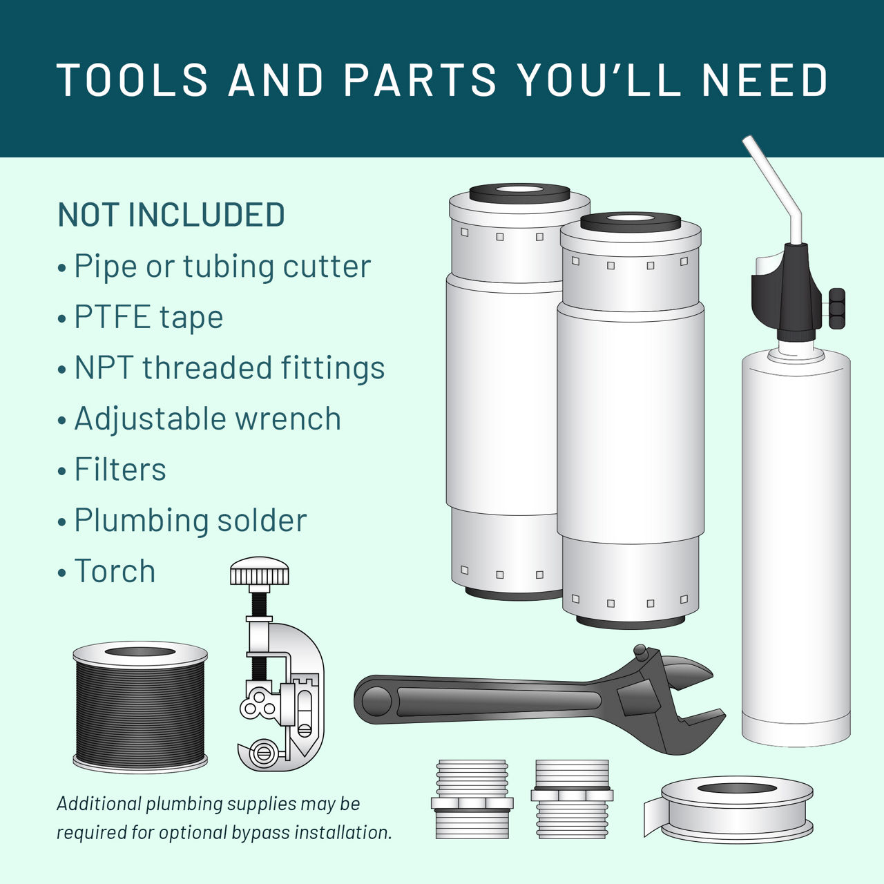 Aqua-Pure™ Brand Residential B+ Image AP102T Whole House - Tools Needed