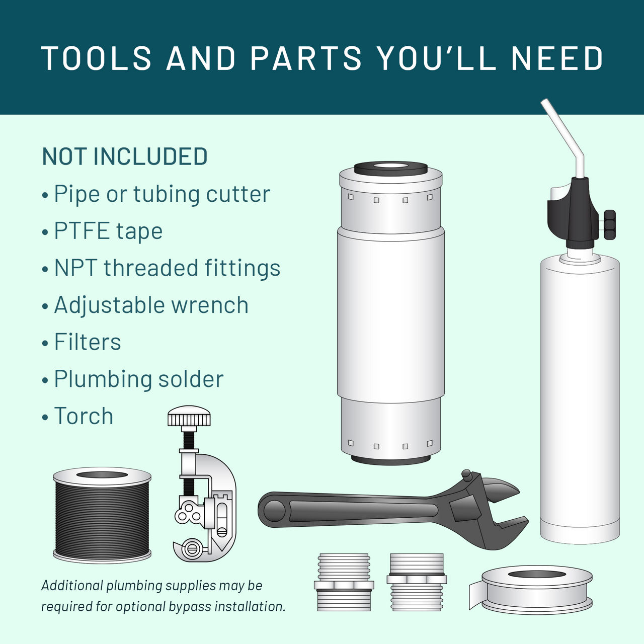 Aqua-Pure™ Brand Residential B+ Image SST1HA Whole House - Tools Needed