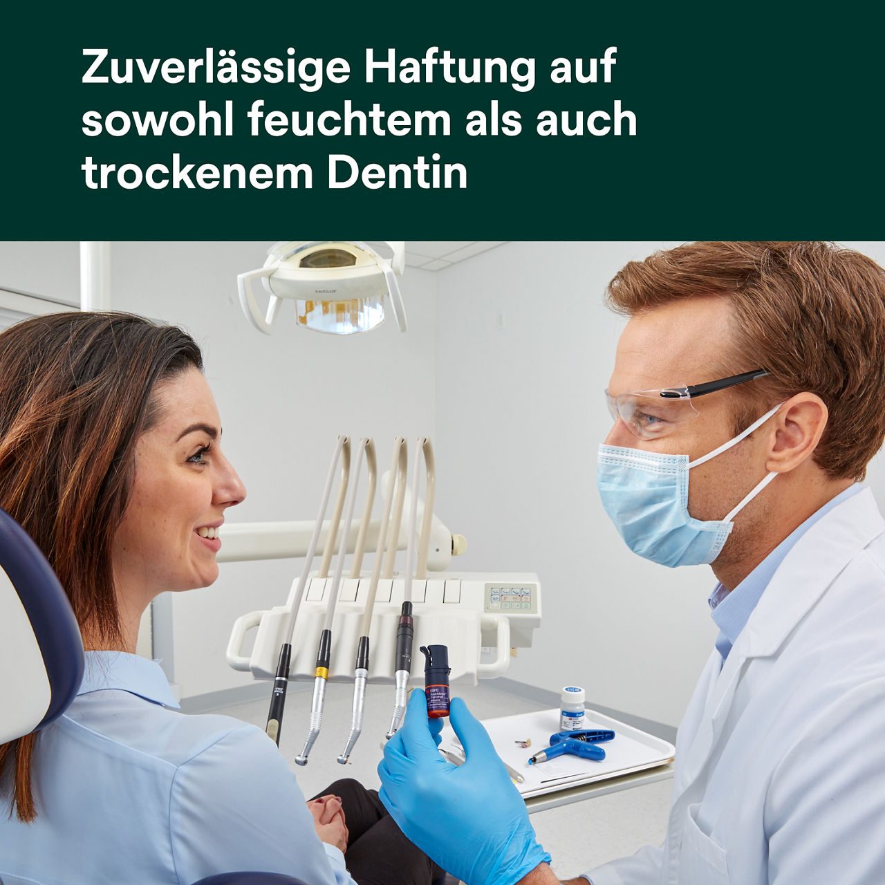 (2) ScotchBond™ Universal-Klebstoff: Zuverlässige Haftung an Dentin