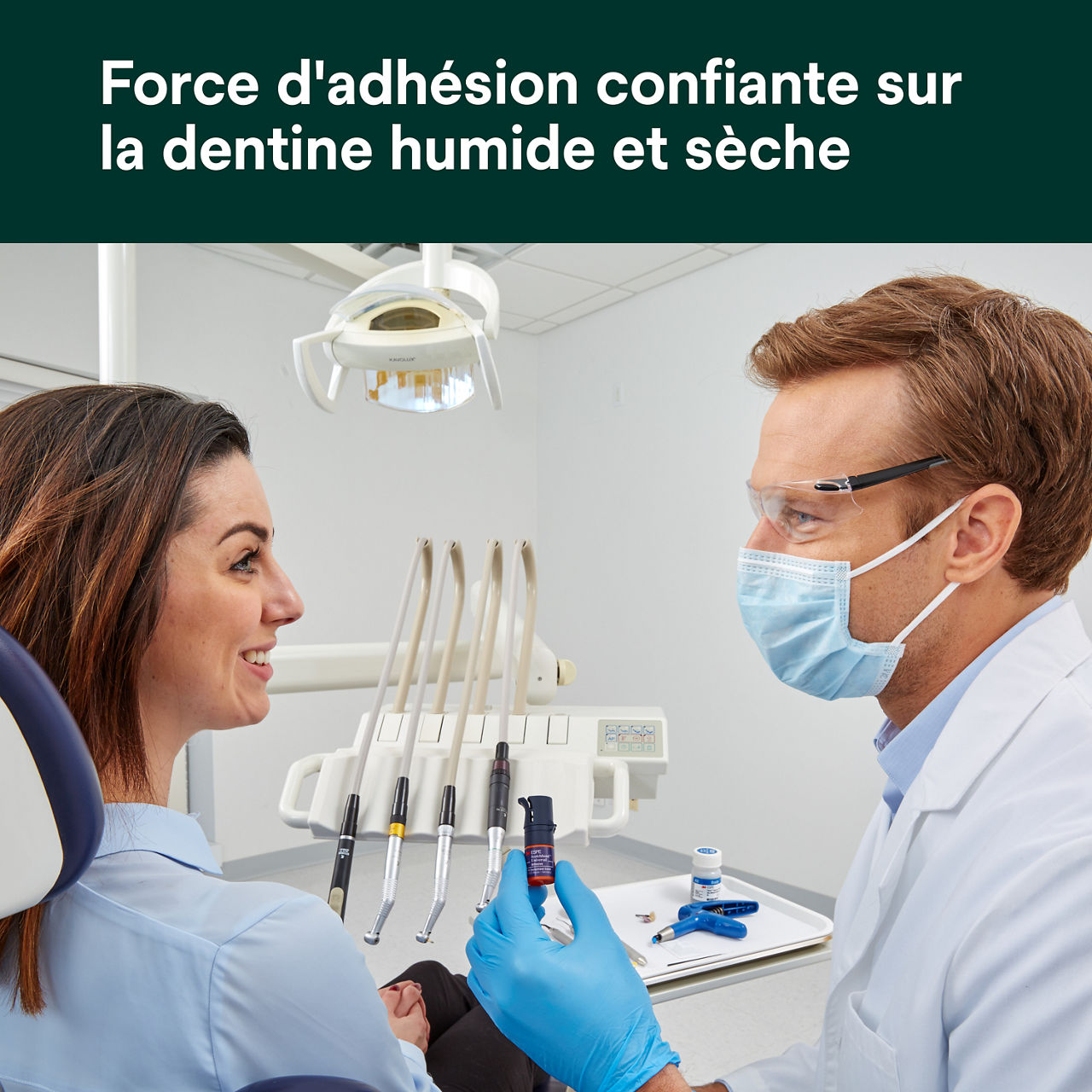 (2) Adhésif Scotchbond Universel Force d'adhésion fiable sur la dentine humide et sèche