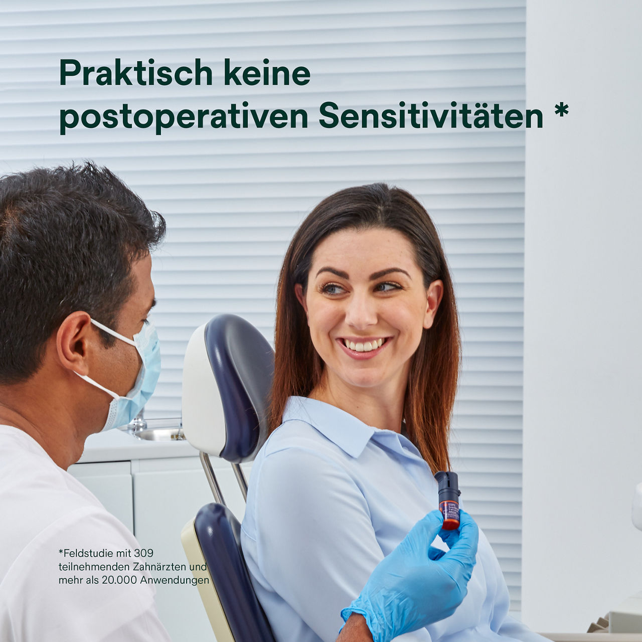 (3) ScotchBond™ Universal-Klebstoff: Praktisch keine postoperative Sensibilität