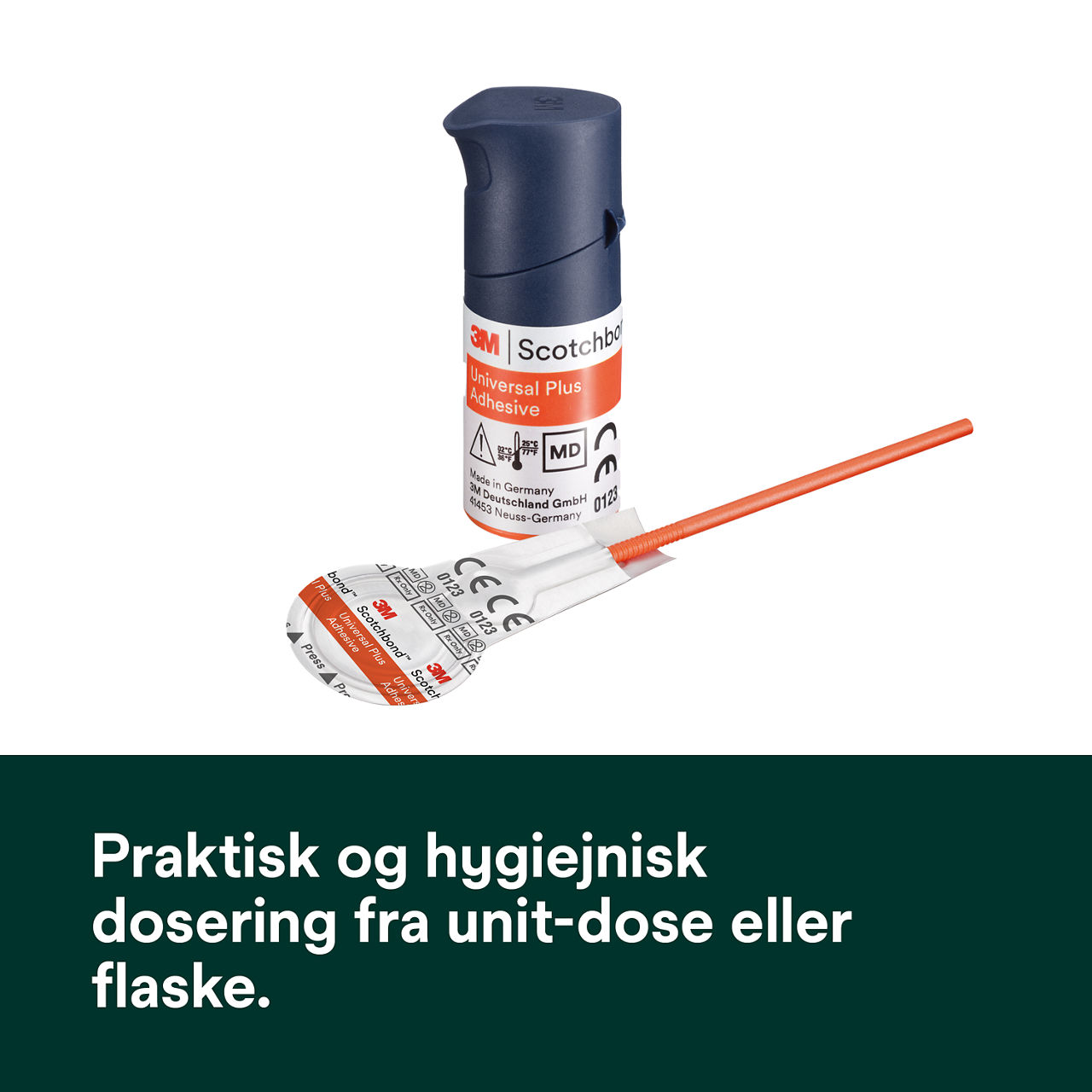 (4) Scotchbond Universal Plus Lim: Bekvem og hygiejnisk levering med enhedsdosis dispenser
