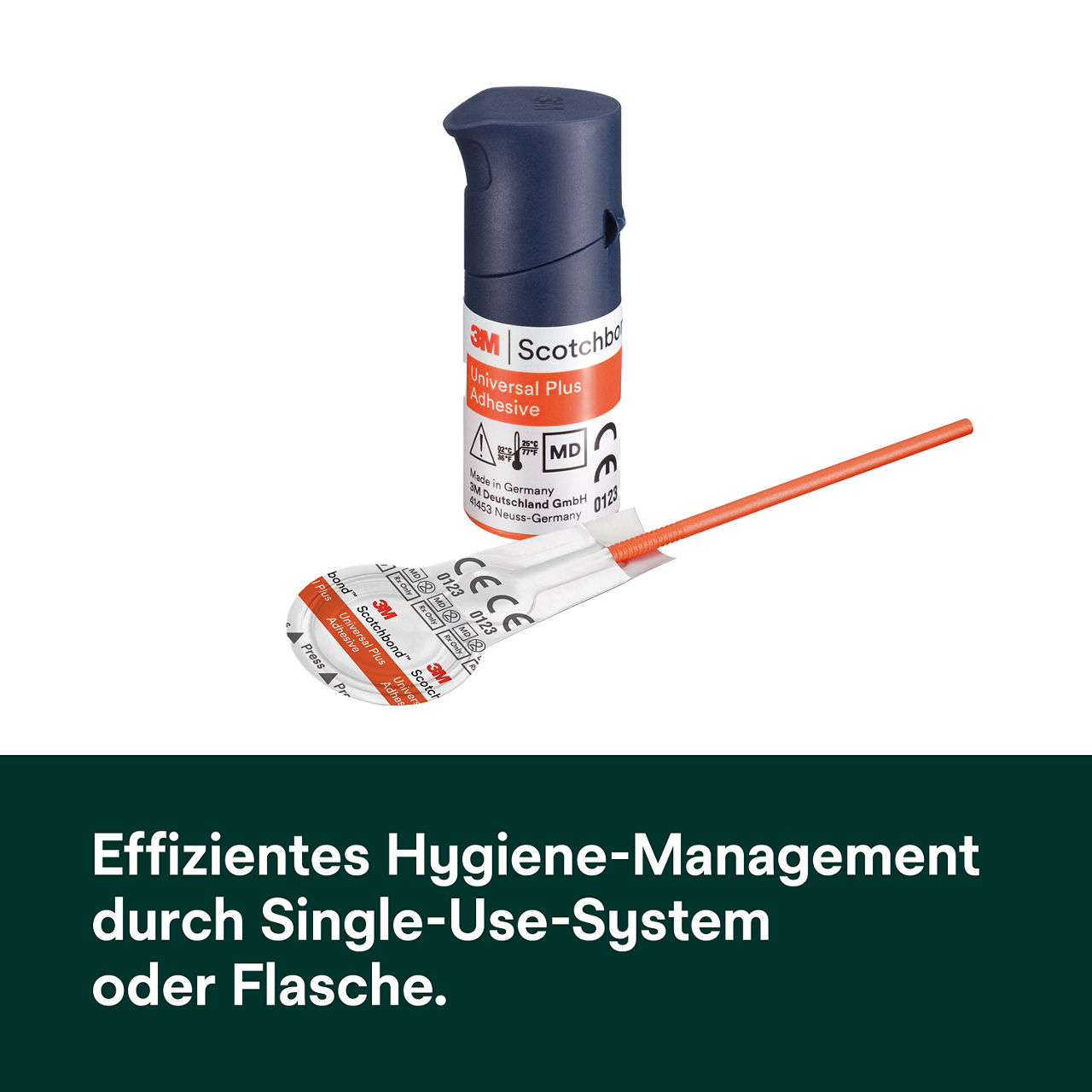 (4) ScotchBond™ Universal Plus Klebstoff: Bequeme und hygienische Abgabe mit Einzeldosis-Dispenser