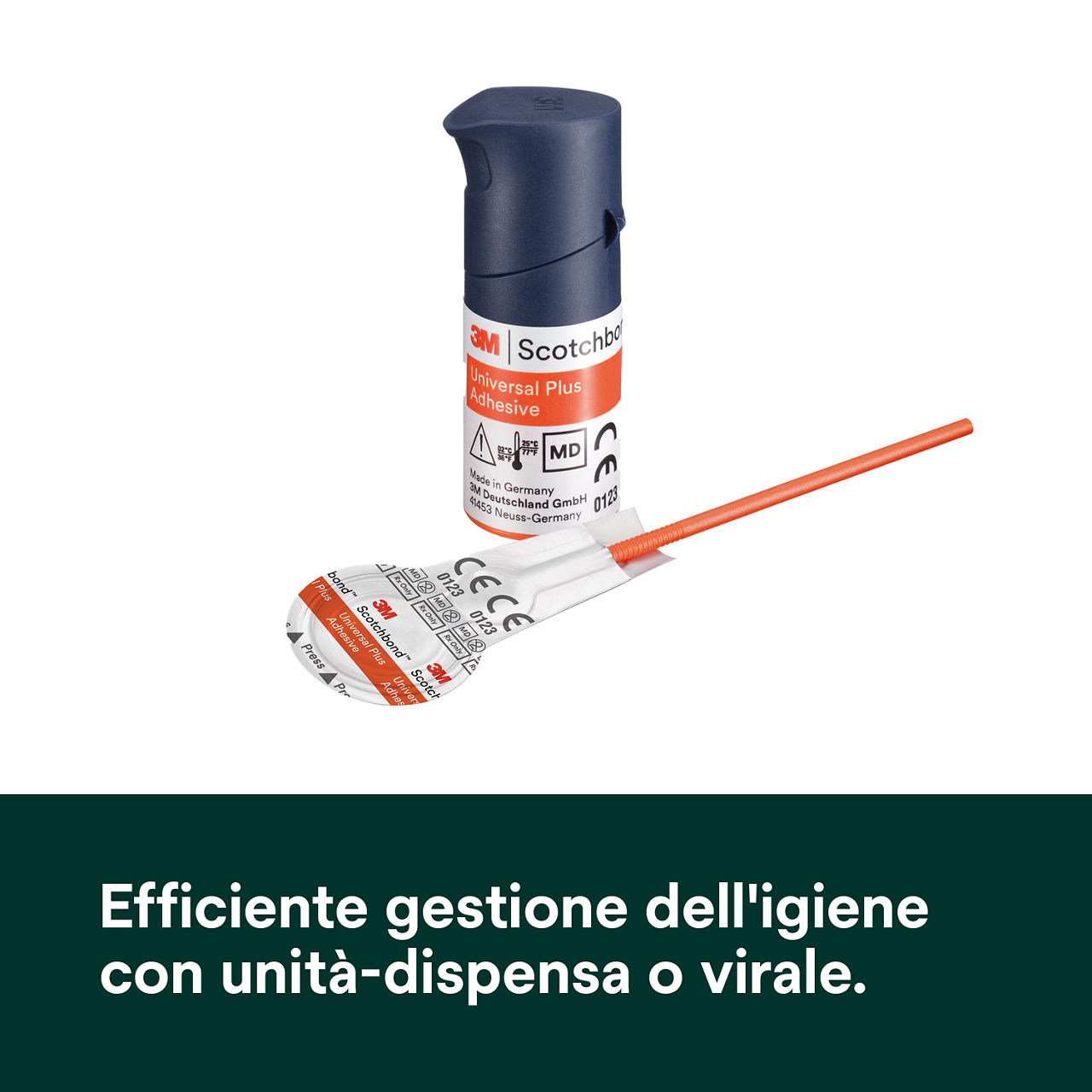 (4) Scotchbond Adesivo Universale Plus: Consegna comoda e igienica con dispenser a dose unità