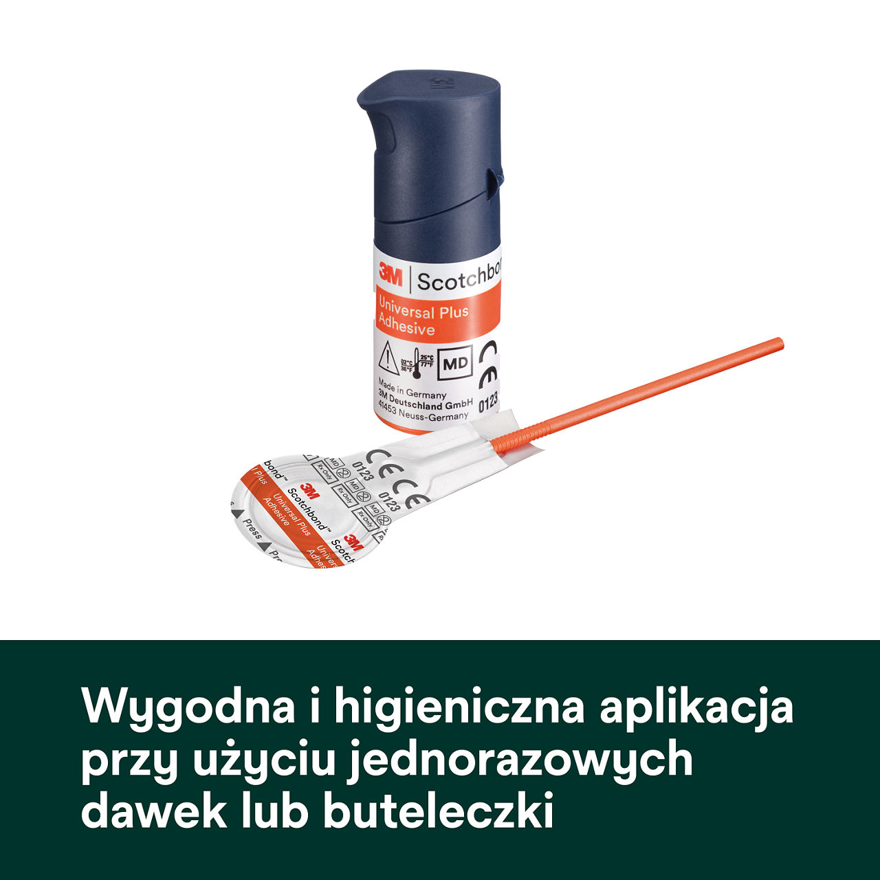 (4) ScotchBond™ Universal Adhesive Plus: Wygodne i higieniczne podawanie z dyspenserem jednostkowym