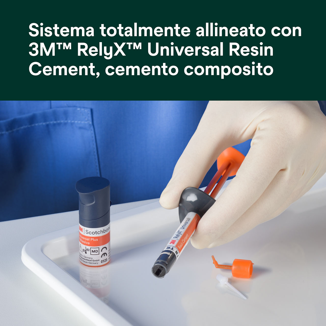 (6) Scotchbond Adesivo Universale Plus: Sistema completamente allineato con il cemento in resina universale 3M RelyX