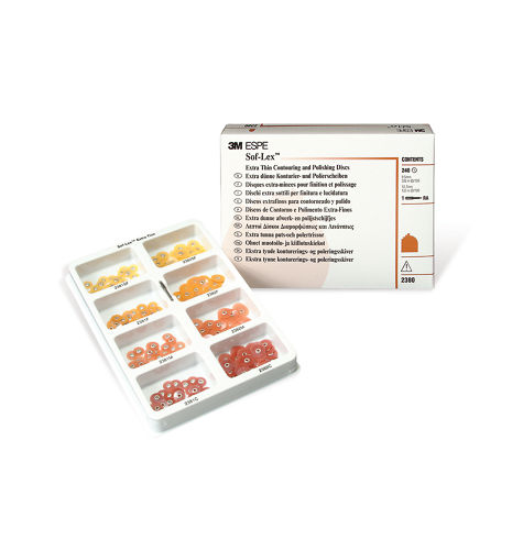 3M™ Sof-Lex™ XT Ausarbeitungs- und Poliermaterialien, Polierscheiben Intro Kit, extradünn, 2380