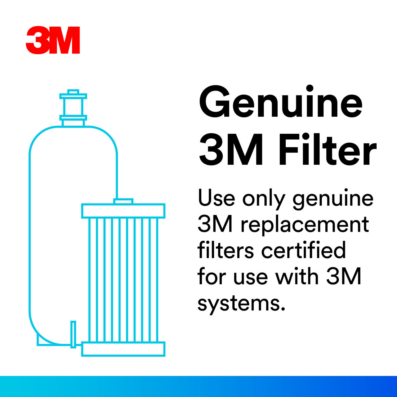 Filtrete™ Under Sink Water Filter System, 3US-S01-3 B+ Content, Product Photo