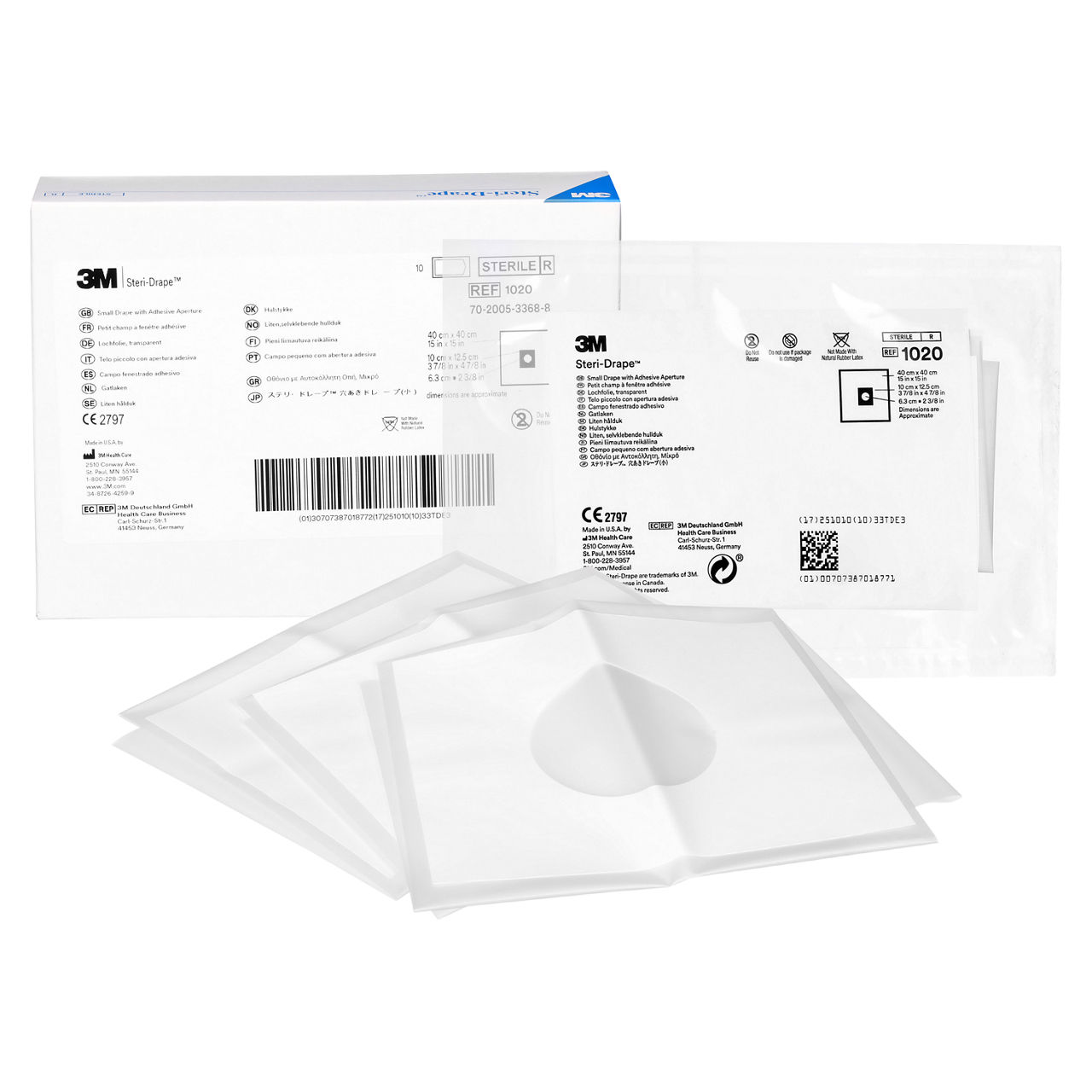 Cobertor Pequeño con Abertura Adhesiva y Bolsa 3M™ Steri-Drape™