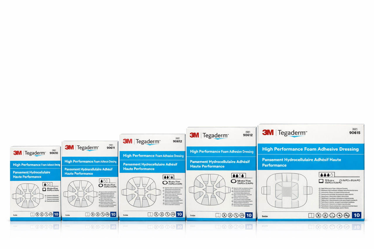 Tegaderm Foam Adhesive, Hochleistungsfähiger, klebender Schaumverband